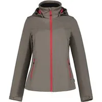 Icepeak Softshelljacke D SOFTSHELLJACKE BOISE wasserdicht, winddicht, mit abnehmbarer Kapuze, atmungsaktiv