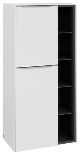 Villeroy & Boch Subway 3.0 Mittelschrank, 2 Türen, 574 x 1200 x 346,5 mm, Pure White / Pure White C59800VF