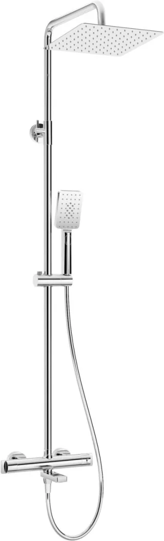 Neuesbad Duschsystem mit Thermostat Wannenarmatur, Oberfläche: chrom NB1DENAC_01HT1