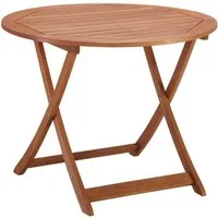 MERXX Gartentisch Borkum, Ø 100 cm, Höhe: 74 cm, klappbar