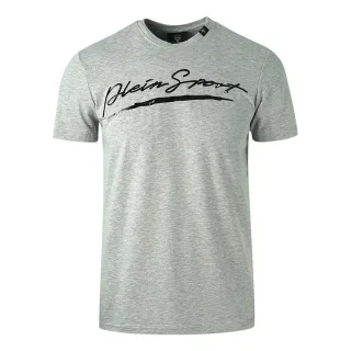 Plein Sport Markenzeichen Logo Grau T-Shirt
