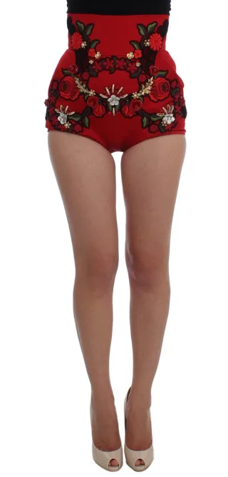 Dolce Gabbana Shorts Bestickte Hohe Taille