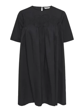 ONLY - ONLZINA LIKARA S/S SHORT DRESS WVN EX Black - Gr. - L