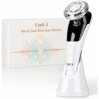 COOL-i ® Mikrodermabrasionsgerät 5-in-1 Beautygerät – Für ergänzende Gesichtspflege, LED, EMS, Wärme/Kälte & Massage – Tägliche Pflege für Ihre Haut