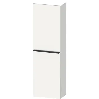 Duravit D-Neo Halbhochschrank DE011801818 40x24x132cm, 1 Türe, 4 Glasfachböden, Weiß Matt