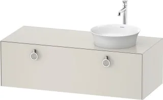 Duravit White Tulip Konsolenwaschtischunterbau wandhängend Nordic Weiß Seidenmatt 1300x550x408 mm -  WT4982R39390010