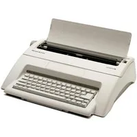 OLYMPIA OFFICE Schreibmaschine Carrera de Luxe, Elektronische Schreibmaschine, Büro, Typenrad, weiß