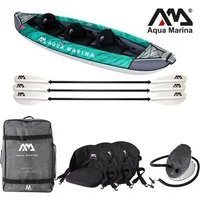 Aqua Marina Tourenkajak Aqua Marina LAXO 380cm Kayak Set 3 Personen aufblasbar Kanu