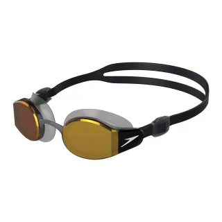 Speedo - "Mariner Pro" Schwimmbrille Spiegel für Herren (Schwarz/Orange)