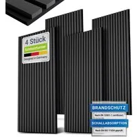 Juskys Wandpaneel, BxL: 60x120 cm, Schallabsorbierend, moderner Holzoptik, hall- und lärmreduzierend