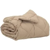 vidaXL Bett Ganzjahresbettdecke Taupe 135 x 200 cm Mikrofaser (1-tlg)