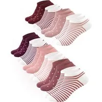 FOOTNOTE Sneakersocken Melena/35-38/rosa (10-Paar) trendige Socken mit Softbund