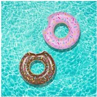 Haushalt International Schwimmring Schwimmring - Design Donut Maße aufgeblasen: 90 x 90 x 22cm (1-tlg)