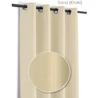 Beautex Vorhang Leinen Optik Brilliant Ösenvorhang, Gardine mit Ösen 140x245 cm (1 St), Ösen, blickdicht, Ösen, fleckenabweisend, blickdicht