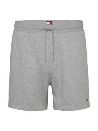 Tommy Jeans - Regular Fit Shorts mit Flag-Patch grau - Gr. - XXL