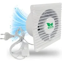 TronicXL Radialventilator 100mm Abluft / Zuluft Grow Lüfter Ventilator für Homebox Growbox Zelt, Zubehör für Grower Anbau Anzucht Feuchtraum