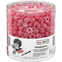 KUEFA Süßigkeit, Küfa Himbeeren Fruchtbonbons mit Himbeergeschmack 700 Stück 2000g