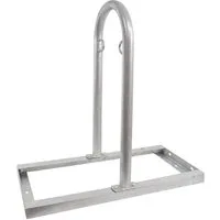 TRUTZHOLM Fahrradständer Fahrradanlehnbügel 90x84 cm Stahl feuerverzinkt Ø 49 mm freistehend (1er, 1-St., Inkl. Montagematerial zur optionalen Erweiterung), freistehend, feuerverzinkt, rostfrei, erweiterbar