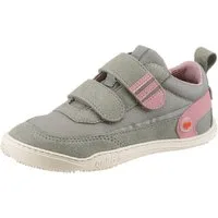 qnuffs Erle Barfußschuh Klettschuh, Halbschuh, Sneaker mit Kontrastbesätzen