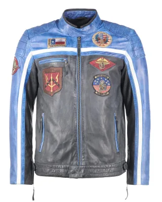 Top Gun Lederjacke TGJ1005