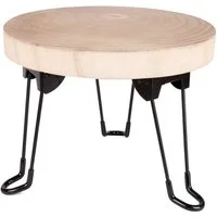 Mojawo Wandregal Blumenhocker Blumentopfständer Beistelltisch Holz Klappfüßen Ø30cm