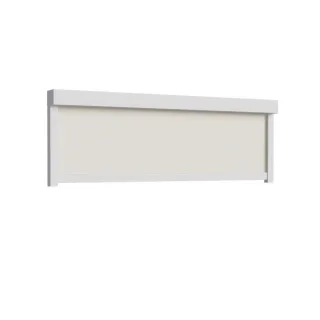 Außenrollo 180 cm, Eckig 90° Basic, Verkehrsweiß RAL 9016, 1800 x 600 mm, lichtdurchlässig, individuell konfigurieren