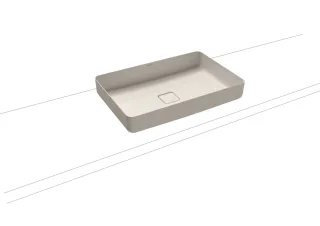 Kaldewei Waschtisch-Schale Miena, Modell 3185 ohne Überlauf 580x380, 909606003231 909606003231