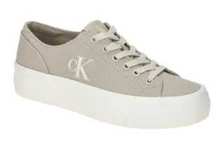 Calvin Klein Damen Schn?r-Halbschuhe YW01763 ACF Beige Eggshell/creamy white ...