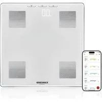 Soehnle Personenwaage Körperanalysewaage Shape Sense Connect Lite, 1-tlg., Gewicht, Fett-, Wasser- und Muskelanteil, BMI und Kalorienbedarf
