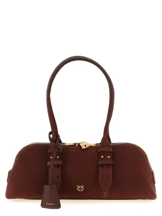PINKO Bordeaux Rindsleder Schultertasche