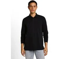TOM TAILOR Langarm-Poloshirt mit Logo-Stickerei