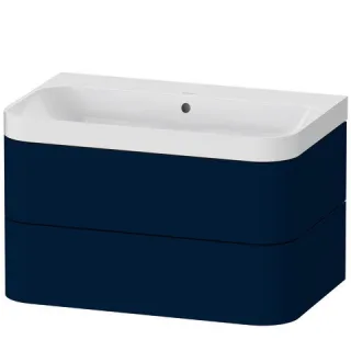 Duravit Happy D.2 Plus c-shaped Set wandhängend Nachtblau Seidenmatt 775x490x480 mm - HP4347N9898 HP4347N9898