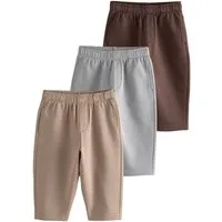 Next Jogginghose Jogginghose mit weitem Bein, 3er-Pack (3-tlg)