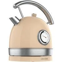 Thermosense 420 Vintage Light Beige, Wasserkocher beige/edelstahl, 2.200 Watt, 1,8 Liter