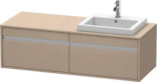 Duravit Ketho Konsolenwaschtischunterbau wandhängend Leinen Matt 1400x550x426 mm - KT6797R7575 KT6797R7575