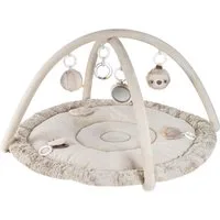 Fehn Spielbogen Lazy, Crazy & Pink, Faultier, 3-D-Activity-Decke, mit 5 abnehmbaren Spielzeugen