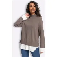 heine Strickpullover 2-in-1-Pullover Langarm
