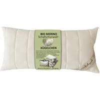 Meivita Naturhaarkissen Bio Merino Schafschurwollkugel Kopfkissen Bezug kbA und Füllung kbT, Füllung: 100% Wolle (Merino Schafschurwollkügelchen aus kontrolliert biologischer Tierhaltung), Bezug: 100% Baumwolle aus kontrolliert biologischem Anbau, Se