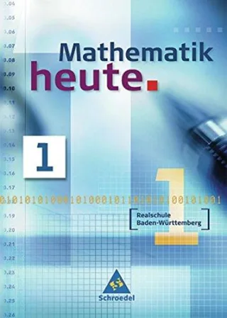 Mathematik heute - Ausgabe 2004 Realschule Baden-Württemberg: Schülerband 1