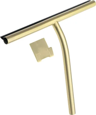 Neuesbad Serie 600 Dusche SQUEEGEE mit HANGER mit 3M TAPE, Gold Gebürstet NB1DEADIR31K1