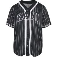 Karl Kani Funktionshemd Karl Kani Herren KM221-115-1 Serif Pinstripe Baseball Shirt (1-tlg)