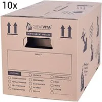 pajoma® Aufbewahrungsbox XXL Umzugskarton (Spar-Set), Profi Aktenkarton 2-wellig, extra stabil bis 40 kg