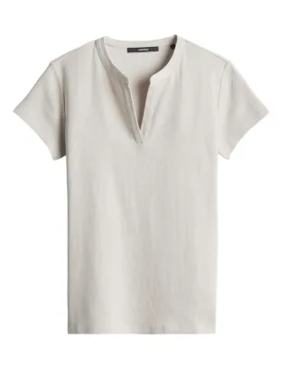 someday - T-Shirt - Kleoh detail beige - Gr. - 38