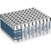 ANSMANN AG Batterien AAA Alkaline Größe LR03 - (80 Stück Vorratspack) Batterie