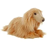 Teddys Rothenburg Kuscheltier Windhund braun liegend 32 cm Plüschhund (Bernhardiner Hund sitzend 40cm (mit Schwanz), Plüschbernhardiners)