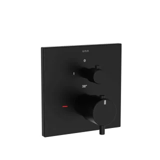 VitrA Flow Square Brausethermostat V-Box Unterputzmontage Schwarz Matt,A4335836EXP A4335836EXP