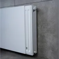 Belrad Heizkörper Verkleidung Planplatte magnetisch weiß glatte Front aus Edelstahl, einfache Montage für Rippenheizkörper, in vielen verschiednen Größen