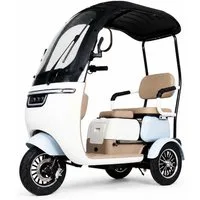 Urban Hopper E-Motorroller Urban Hopper Shine 3-Rad Elektrofahrzeug 25 km/h L2e-P, 1000 W, 25 km/h, Dach, Heckkoffer, bis 70 km Reichweite, 1000 W Brushless Motor
