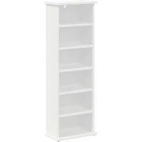 vidaXL Schranksystem CD Regal Weiß 60 x 17 x 92 cm Holzwerkstoff (1-St)