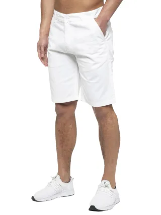 Enzo | Herren Chino Shorts In Weiß